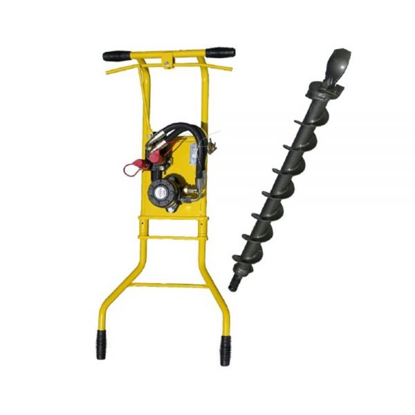 Hydraulic petrol clearance post hole borer