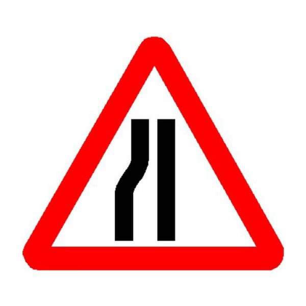 Road Sign – Road Narrows